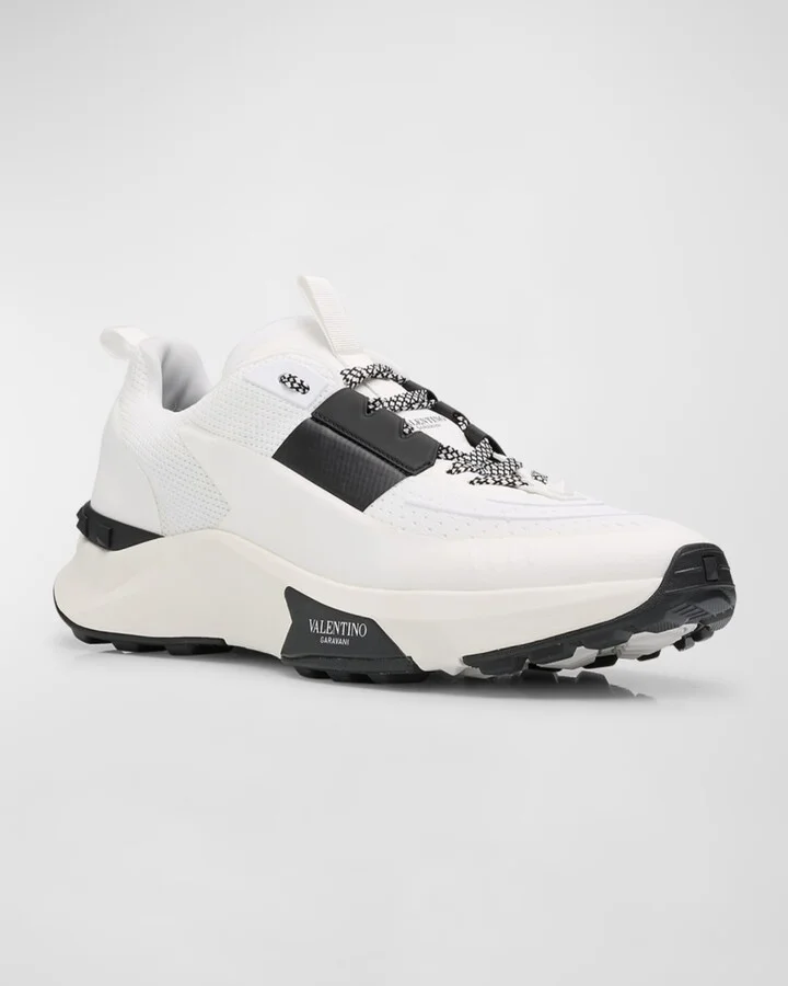Men's True Act Mesh and Leather Runner Sneakers - Image 4