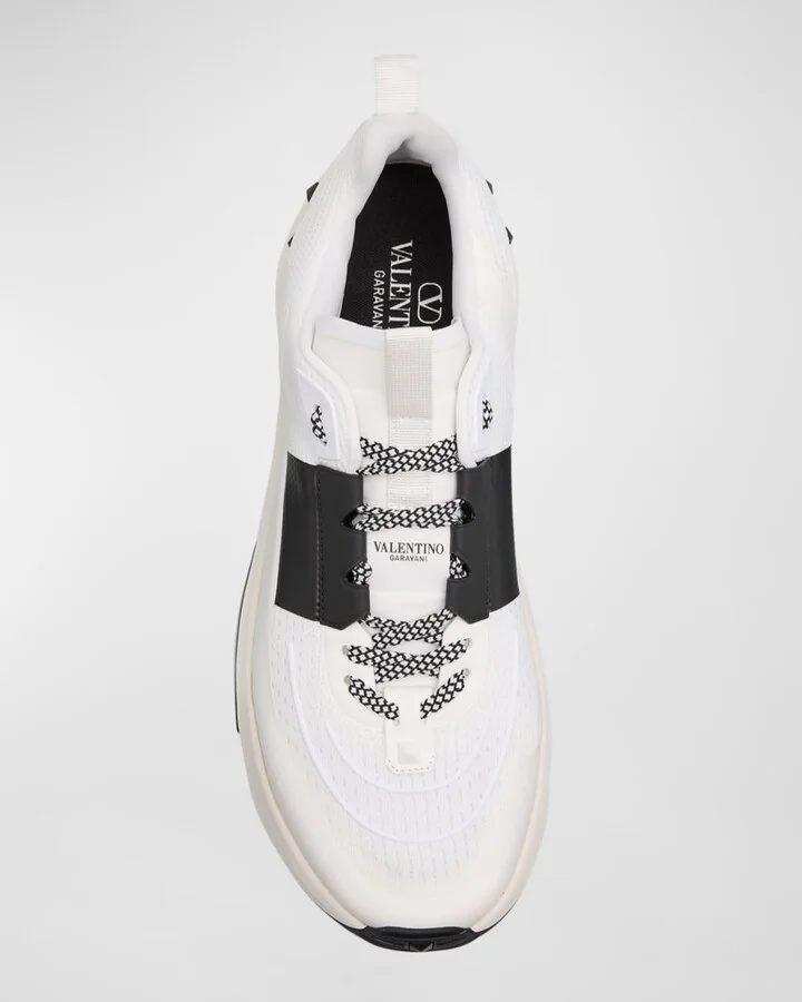 Men's True Act Mesh and Leather Runner Sneakers - Image 8