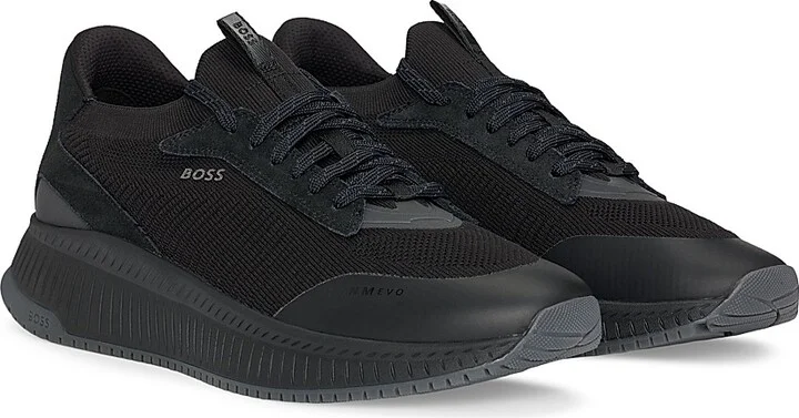 Men's TTNM EVO Trainer Sneakers with Knitted Uppers - Light Gray - Size 8 - Image 6