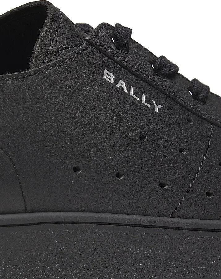 Men's Turyn Low-Top Leather Sneakers - Black - Size 11 - Image 6
