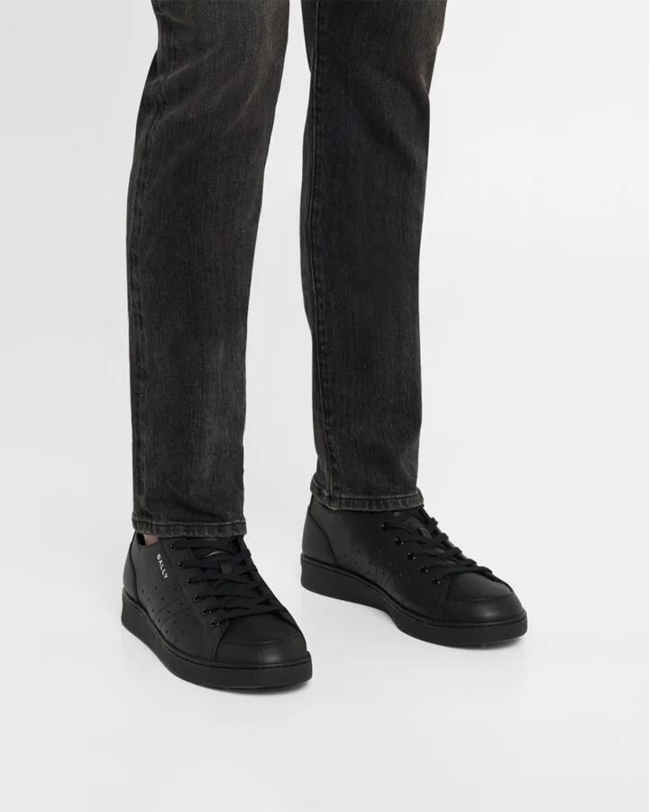 Men's Turyn-U Leather Low-Top Sneakers - Image 8