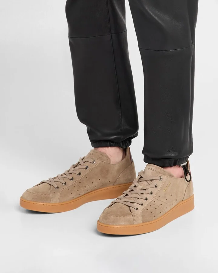 Men's Turyn-U Leather Low-Top Sneakers - Image 3