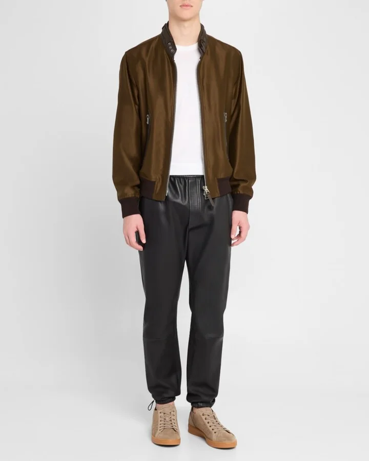 Men's Turyn-U Leather Low-Top Sneakers - Image 4