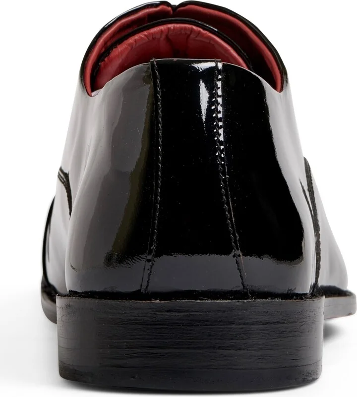 Men's Tuxedo Cap-Toe Oxford Patent Leather Dress Shoe - Image 5