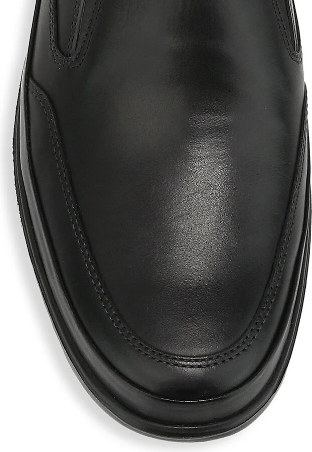 Men's Twain Slip-On Leather Sneakers - Black - Size 8.5 - Image 4