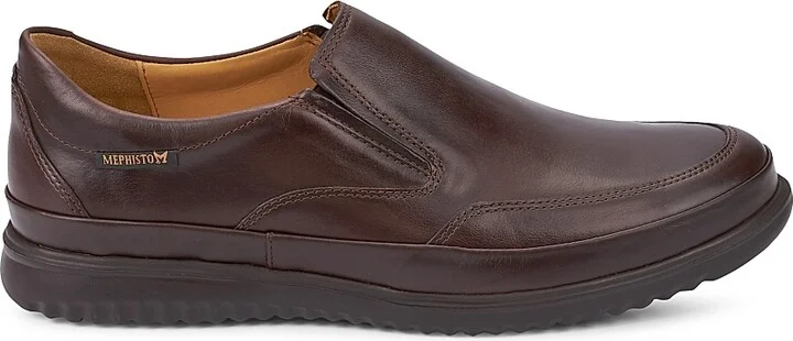 Men's Twain Slip-On Leather Sneakers - Black - Size 8.5 - Image 7