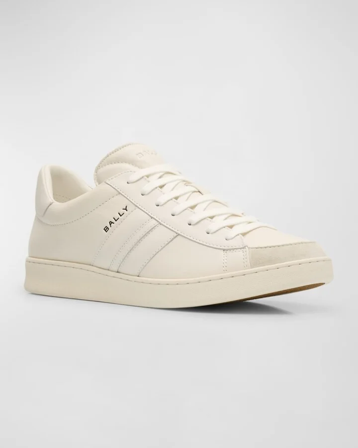 Men's Tyger Tonal Leather Low-Top Sneakers - Image 6