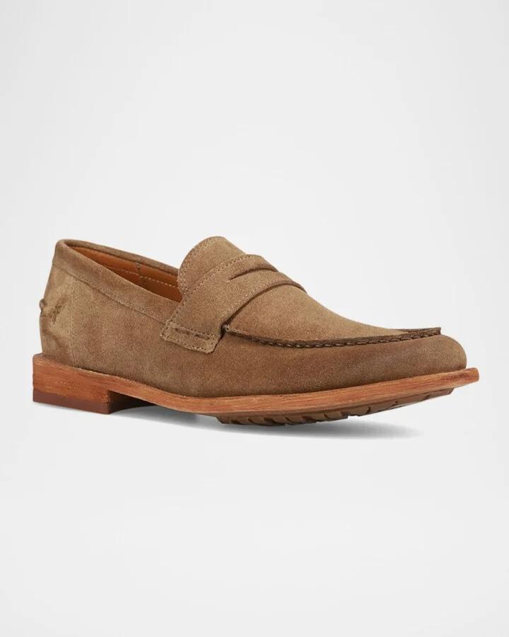 Men's Tyler Flex Suede Penny Loafers - Image 2