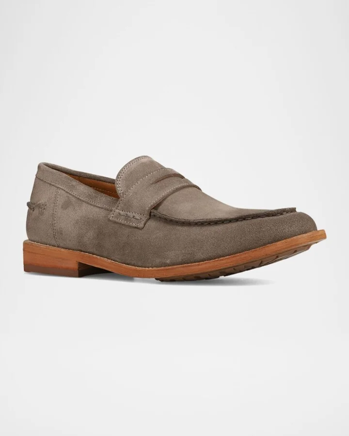 Men's Tyler Flex Suede Penny Loafers - Image 5
