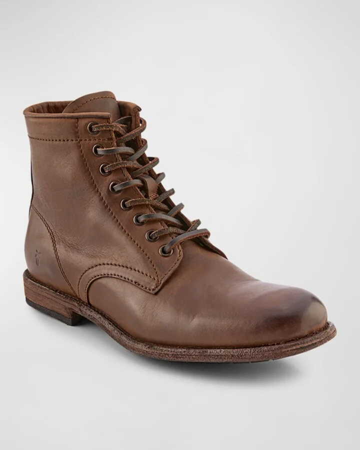 Men's Tyler Leather Lace-Up Boots - Image 2
