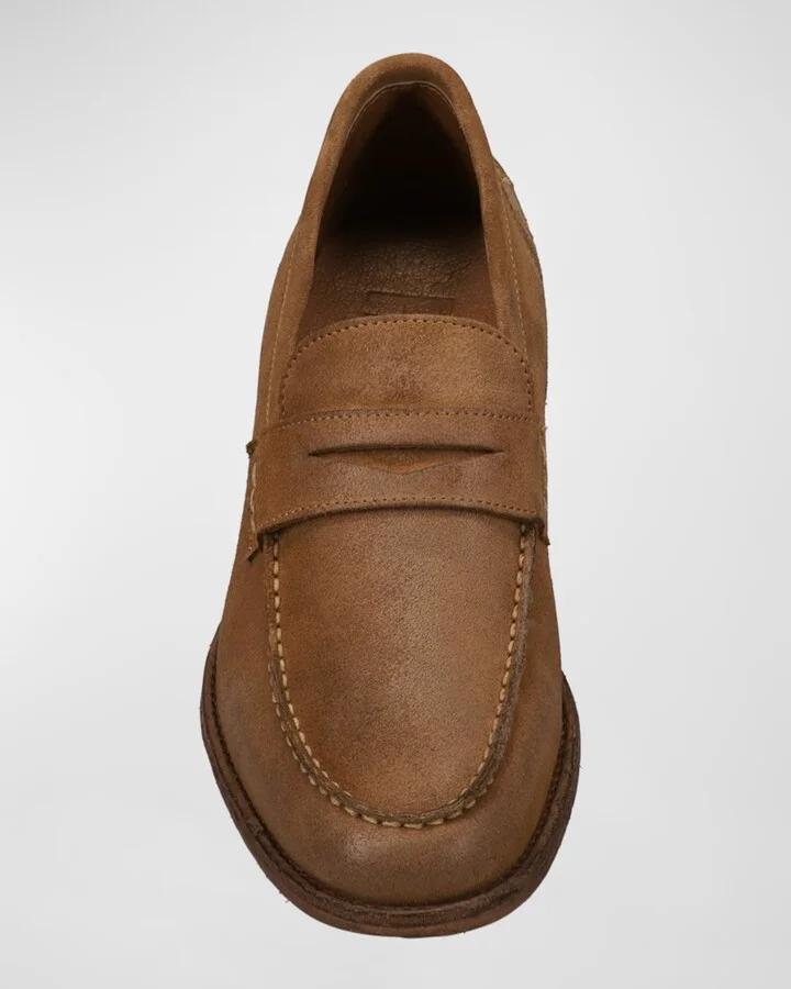 Men's Tyler Leather Penny Loafers - Image 2