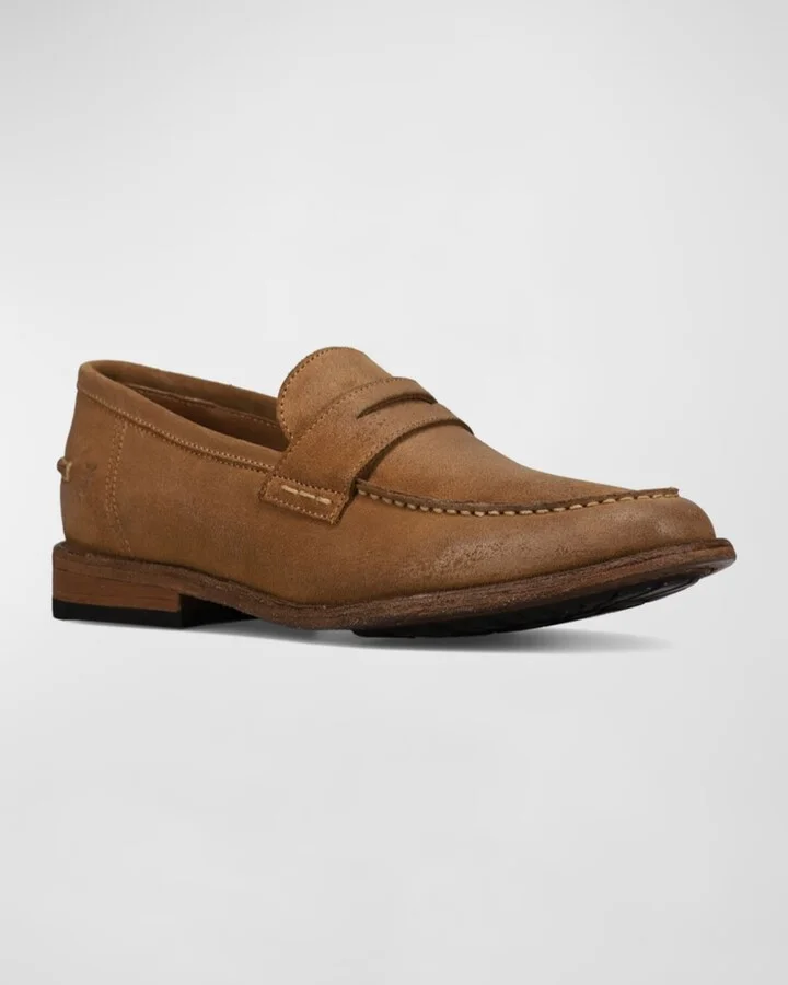 Men's Tyler Leather Penny Loafers - Image 3