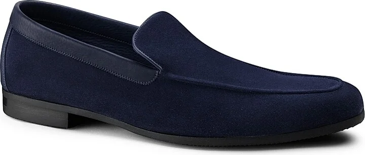Men's Tyne Suede Loafers - Deep Navy - Size 8 - Image 2