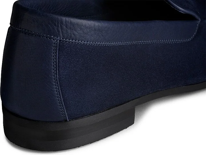 Men's Tyne Suede Loafers - Deep Navy - Size 8 - Image 3