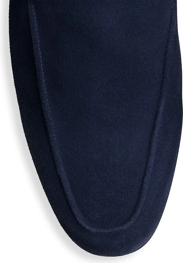 Men's Tyne Suede Loafers - Deep Navy - Size 8 - Image 4