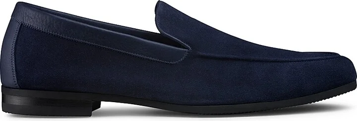 Men's Tyne Suede Loafers - Deep Navy - Size 8