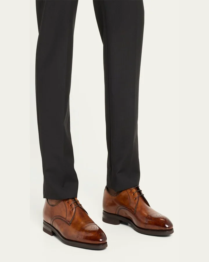 Men's Umberto Cap-Toe Derby Shoes - Image 2
