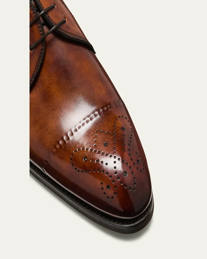 Men's Umberto Cap-Toe Derby Shoes - Image 4