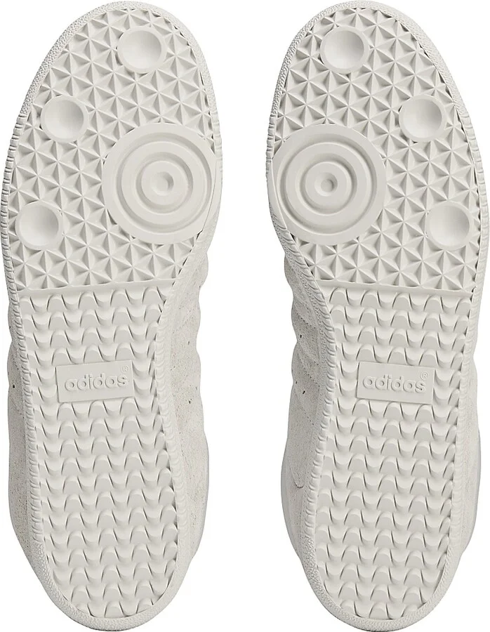 Men's Unisex adidas x Dingyun Zhang Samba Suede Sneakers - White Vapor Grey - Size 12 - Image 5