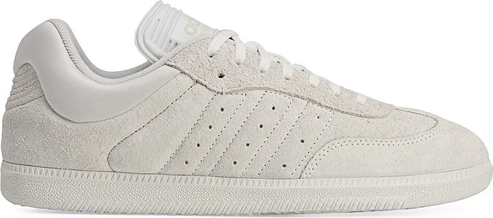 Men's Unisex adidas x Dingyun Zhang Samba Suede Sneakers - White Vapor Grey - Size 12
