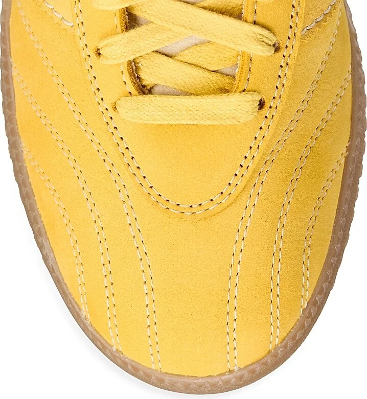 Men's Unisex adidas x Wales Bonner Samba Suede Sneakers - Gold Collegiate Navy - Size 9 - Image 5