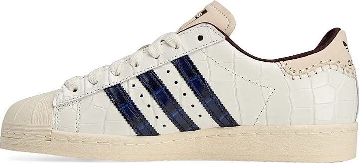 Men's Unisex adidas x Wales Bonner Superstar Crocodile-Embossed Leather Sneakers - White - Size 12 - Image 6