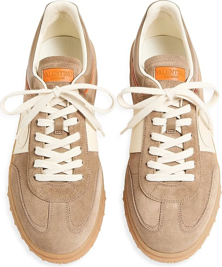 Men's Upvillage Low Top Sneakers - Khaki Ivory - Size 9 - Image 4