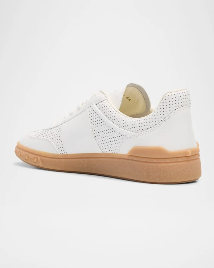 Men's Upvillage Perforated Napa Leather Low-Top Sneakers - Image 11
