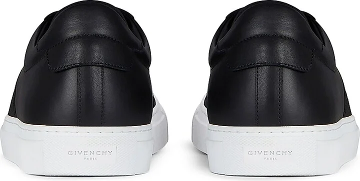 Men's Urban Street Sneakers in Leather with Elastic Band - Black - Size 6 - Image 4