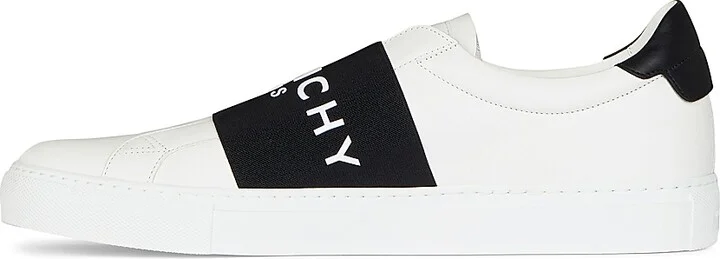 Men's Urban Street Sneakers in Leather with Elastic Band - Black - Size 6 - Image 7