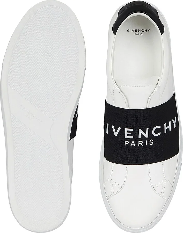 Men's Urban Street Sneakers in Leather with Elastic Band - Black - Size 6 - Image 9