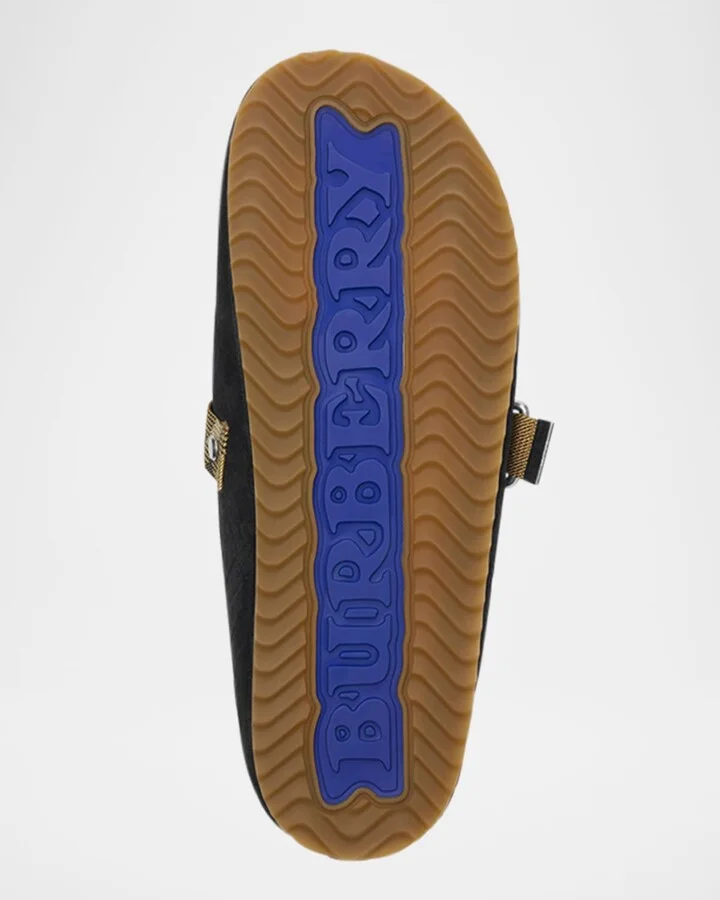 Men's Urchin Suede Check-Strap Clogs - Image 5