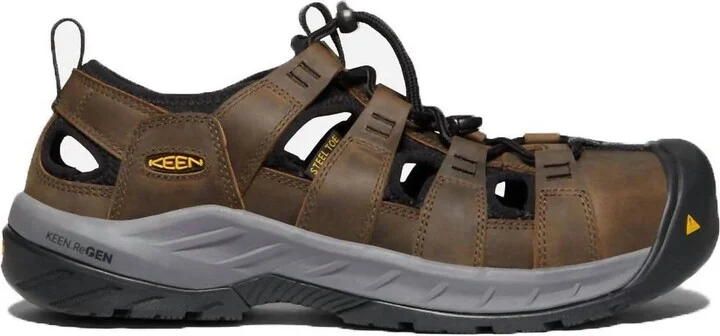 Men's Utility Atlanta Cool Work Sandals In Cascade Brown/black