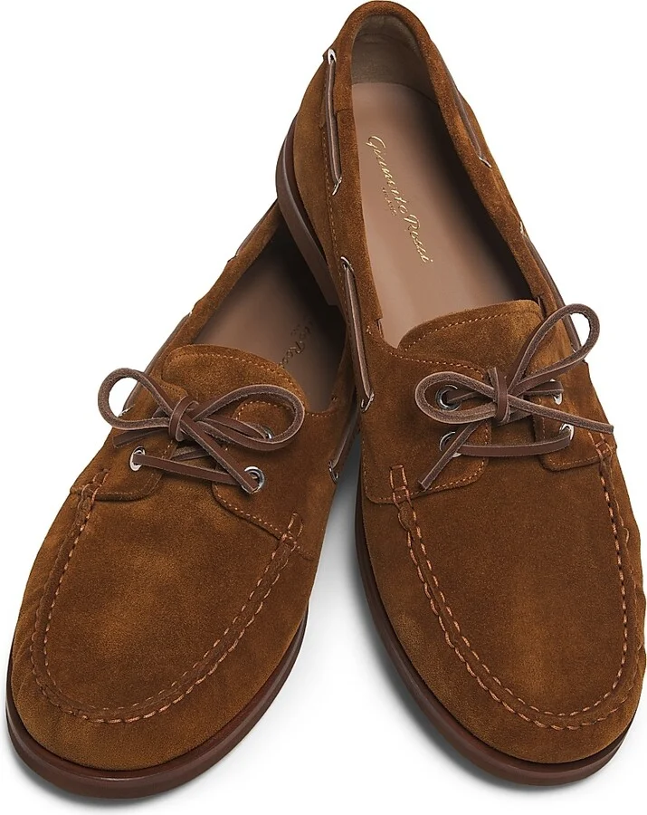 Men's Vandée Suede Boat Shoes - Texas - Size 8 - Image 4
