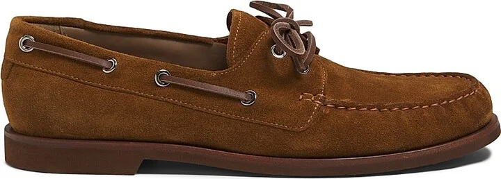Men's Vandée Suede Boat Shoes - Texas - Size 8