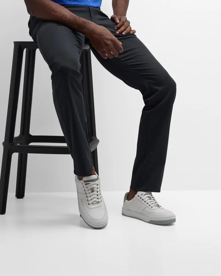 Men's Vantage Pebble Grain Leather Low-Top Sneakers - Image 2