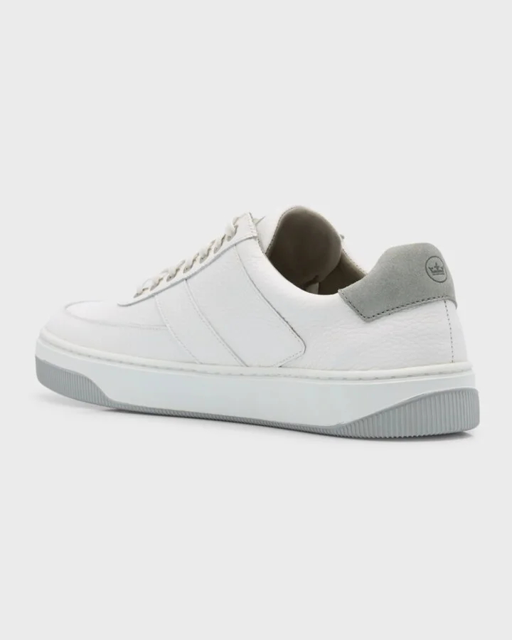 Men's Vantage Pebble Grain Leather Low-Top Sneakers - Image 5