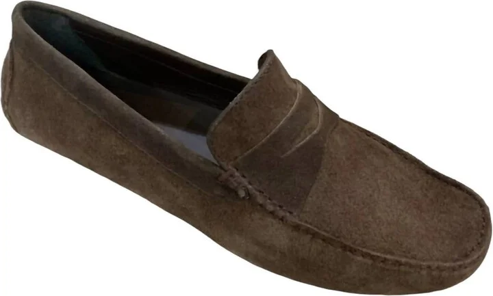 Men's Varran Suede Loafers In Khaki
