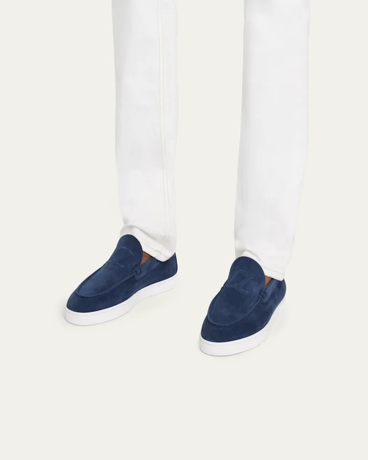 Men's Varsiboat Red Sole Leather Boat Shoes - Image 3