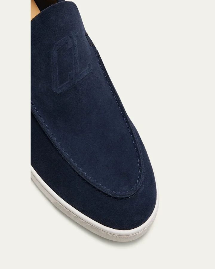 Men's Varsiboat Red Sole Leather Boat Shoes - Image 4