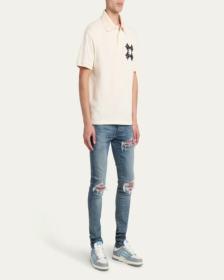Men's Varsity Skel Leather Low-Top Sneakers - Image 2