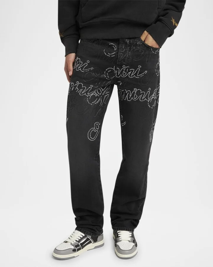 Men's Varsity Skel Leather Low-Top Sneakers - Image 3