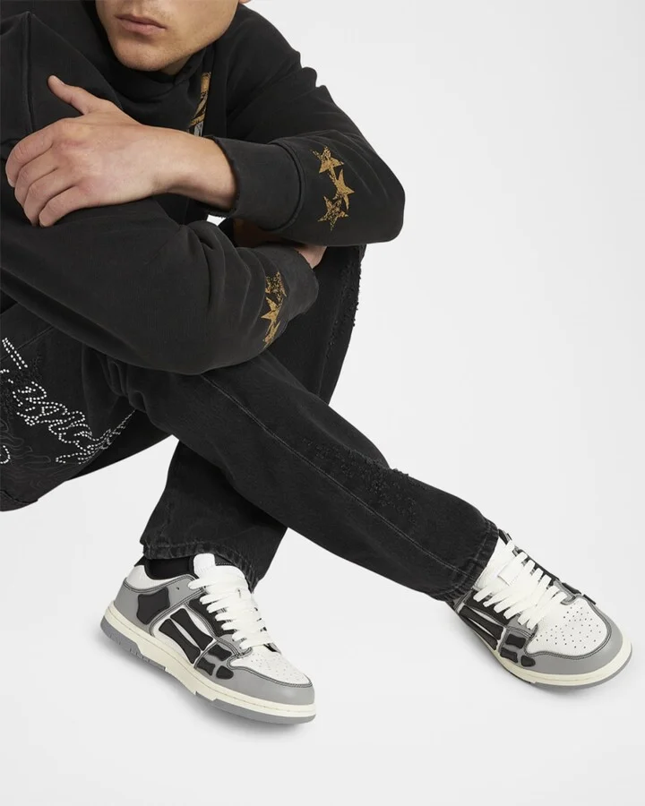 Men's Varsity Skel Leather Low-Top Sneakers - Image 10