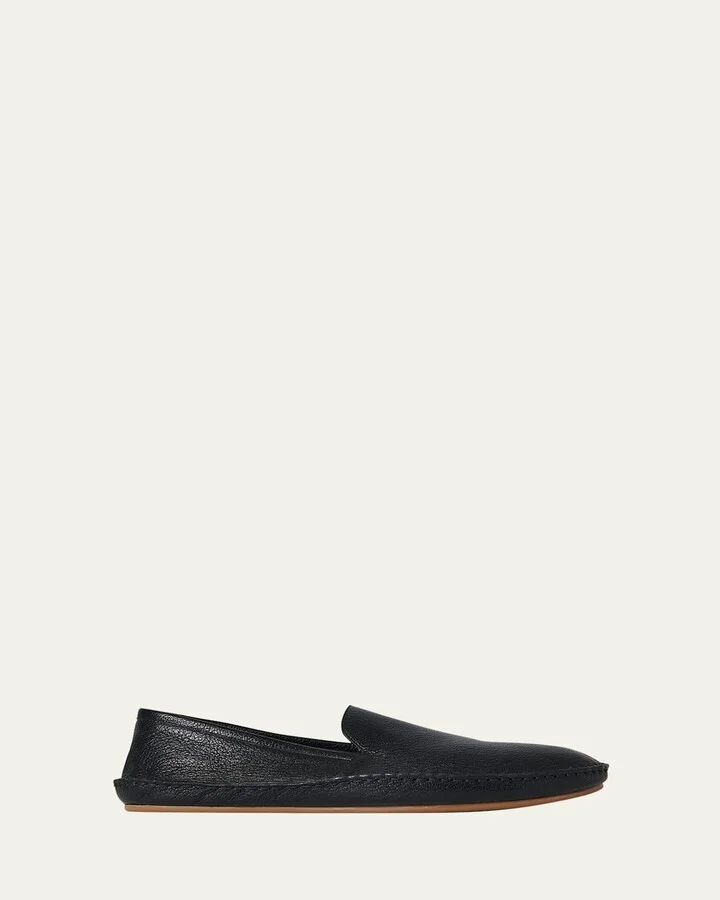 Men's Vasko Grainy Leather Loafers