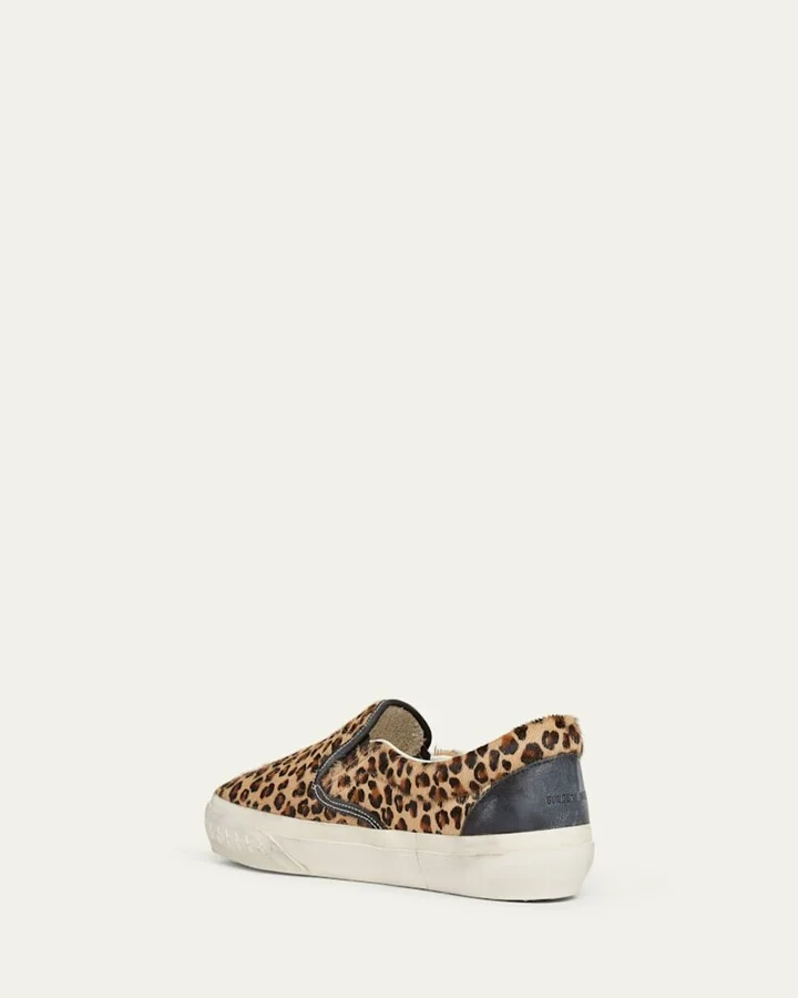 Men's VCE Cheetah-Print Slip-On Sneakers - Image 6