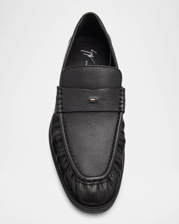 Men's Vegasso Leather Penny Loafers - Image 6