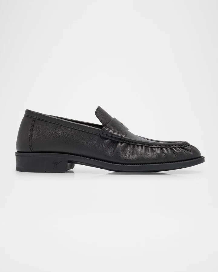 Men's Vegasso Leather Penny Loafers