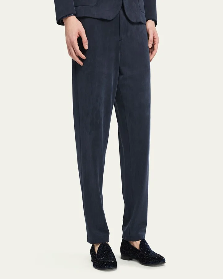 Men's Velvet and Crystal Venetian Loafers - Image 9