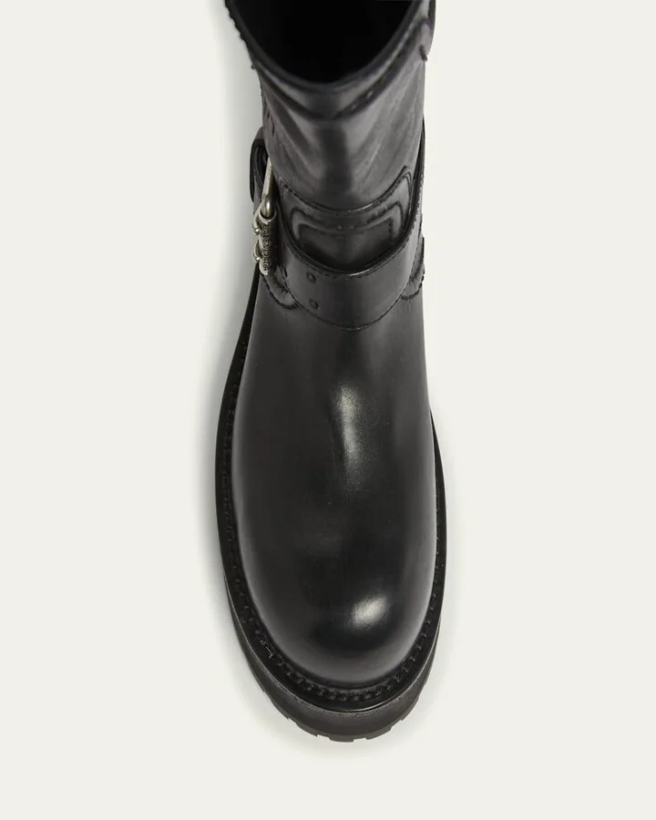Men's Venom Leather Combat Boots - Image 2