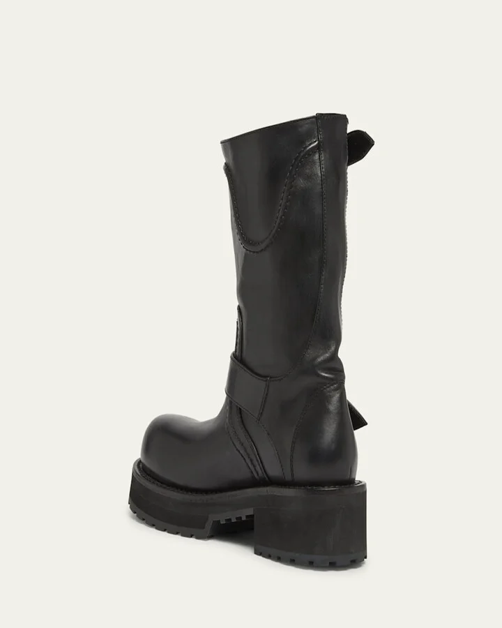 Men's Venom Leather Combat Boots - Image 3